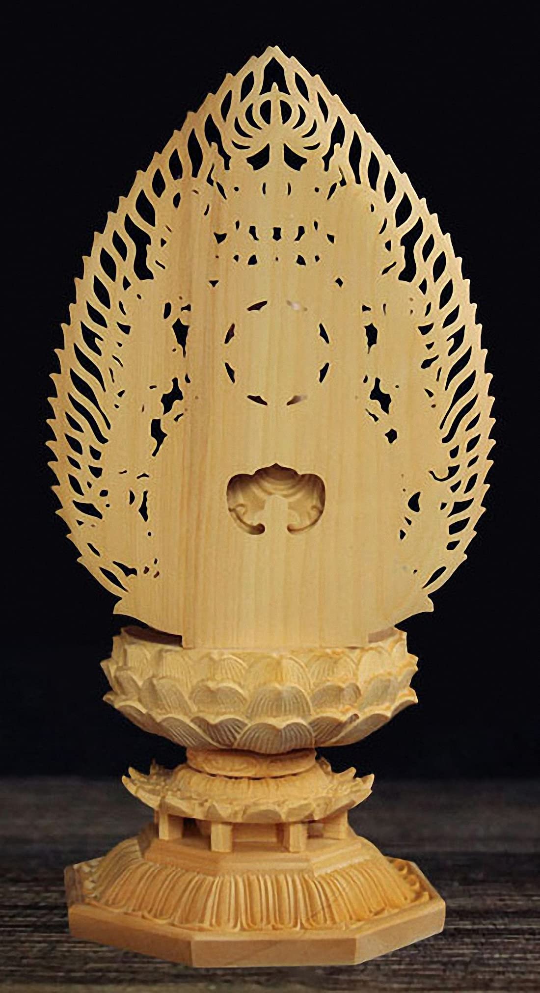 Amazon｜木彫り 仏像 高級天然ツゲ木彫り 仏像 柘植の木置物 木彫り仏